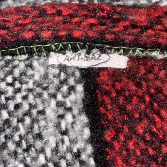 Mexican Baja Hoodie Sweater red and gray unisex - Picture 4 of 16